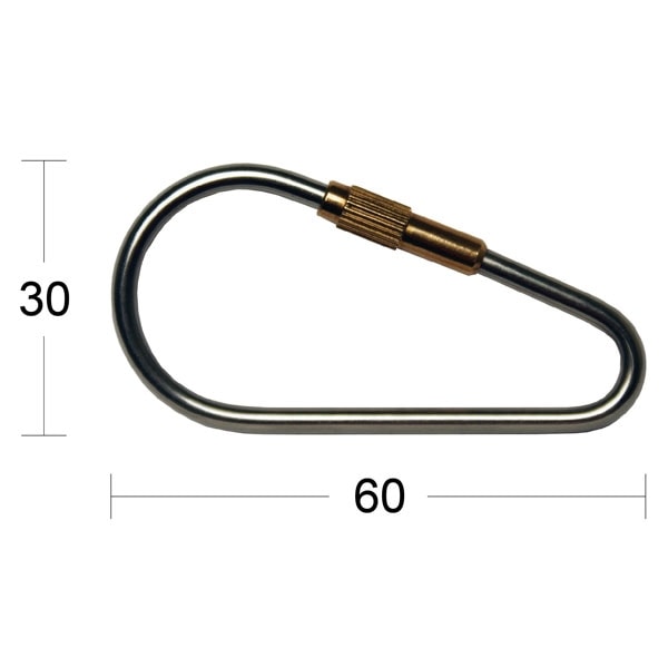 Habo Nøgleringe Rustfri 2 stk