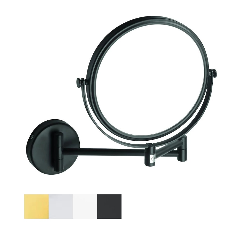 Kriss Athena kosmetikspejl til væg 2 svingarme dobbeltsidet Ø180/133 mm