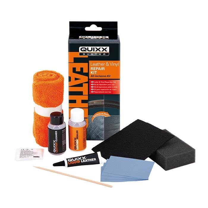 Quixx læder & vinyl reparationssæt sort