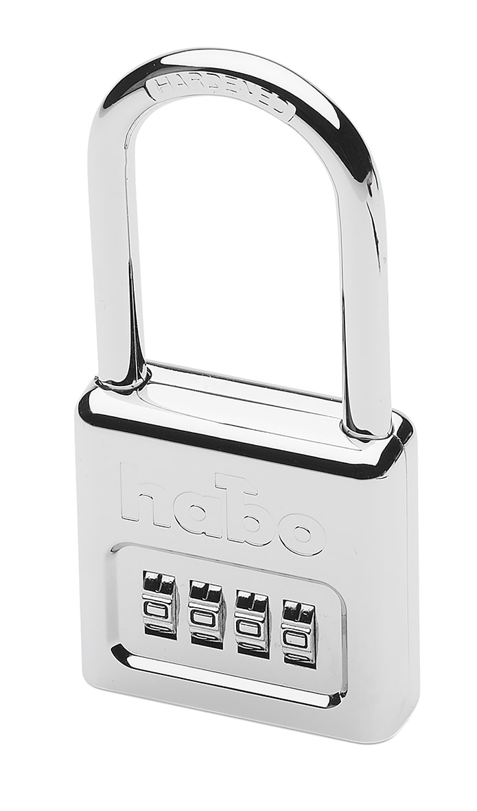 Habo hængelås 203-50HB50 krom 50 mm