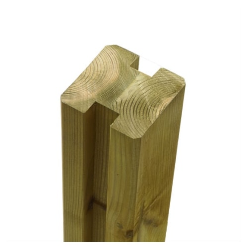 Plus omlimet profilstolpe i trykimprægneret 2 spor 9 x 9 x 268 cm 17758-1