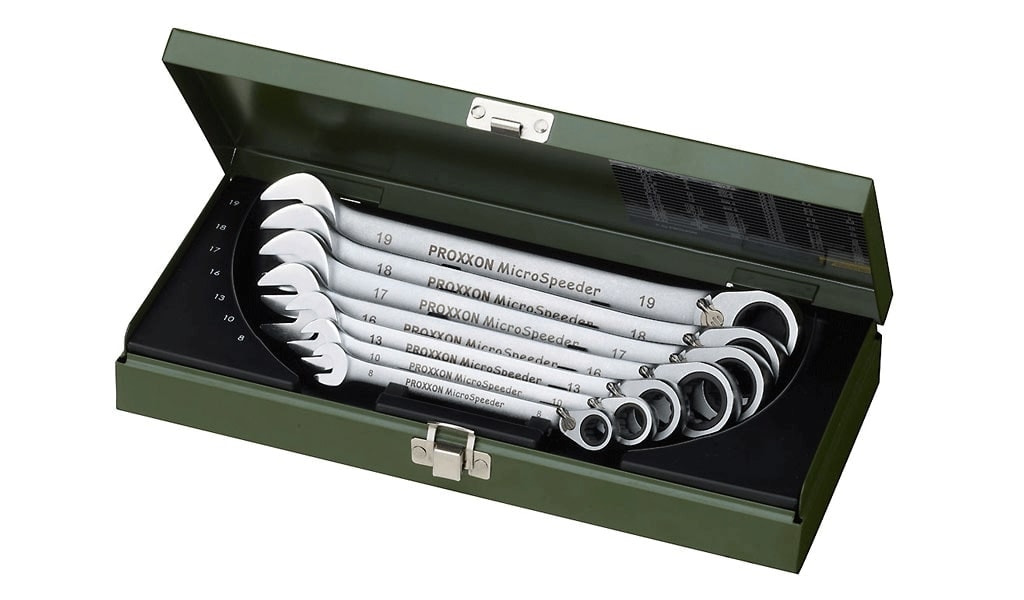 Proxxon MicroSpeeder ringgaffelnøglesæt 7 dele