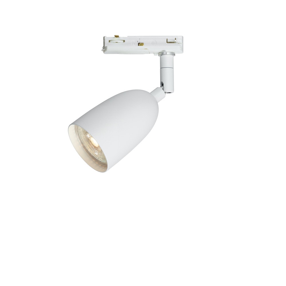 Belid Global Radiell spotlampe til 1-faset skinne hvid struktur/mathvid GU10 dæmpbar