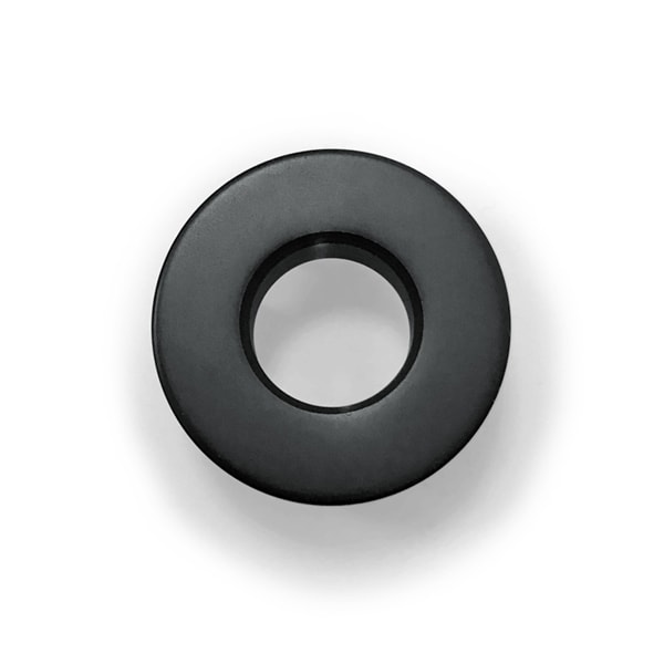 Westerbergs overløbsring i sort metal til håndvask