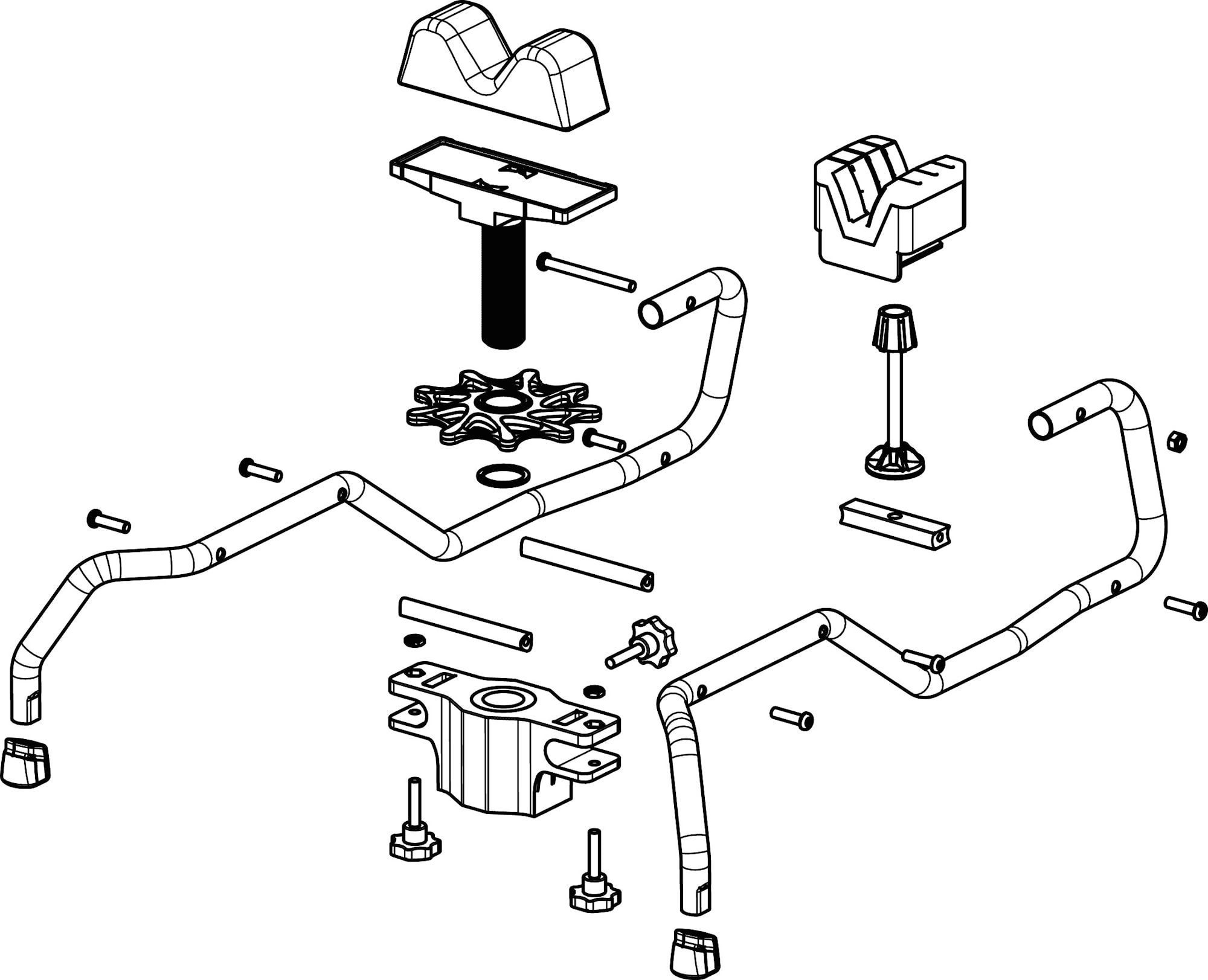 5etta Bulls Eye Inskjutninsstöd  sprängskiss_utan 