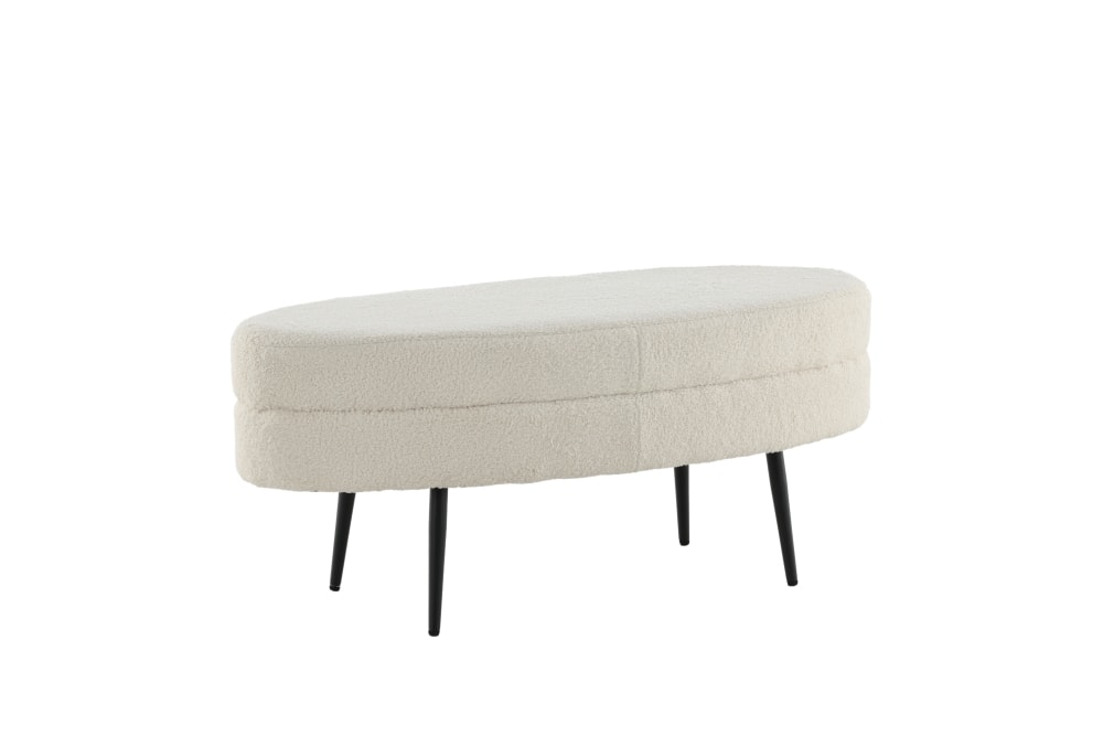 Venture Design Otto ottoman i sort/grå corduroy