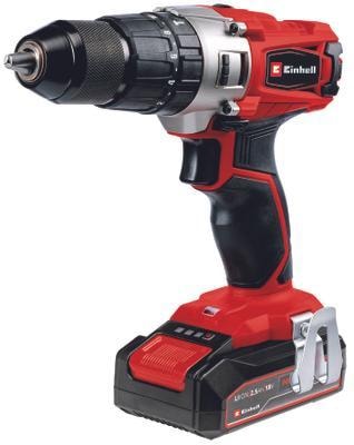 Einhell TE-CD 18/2 Li-i +22 slagboremaskine 18V 44 Nm med 2,5 Ah batteri og lader