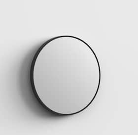 Bathlife Glam spejl med sort ramme Ø600 mm