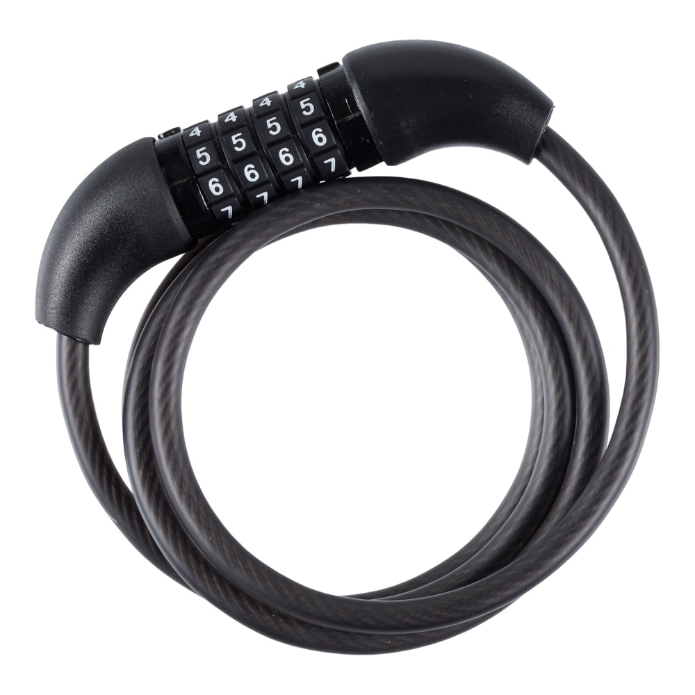 Urban spirallås mat sort med kode 6 x 1000 mm