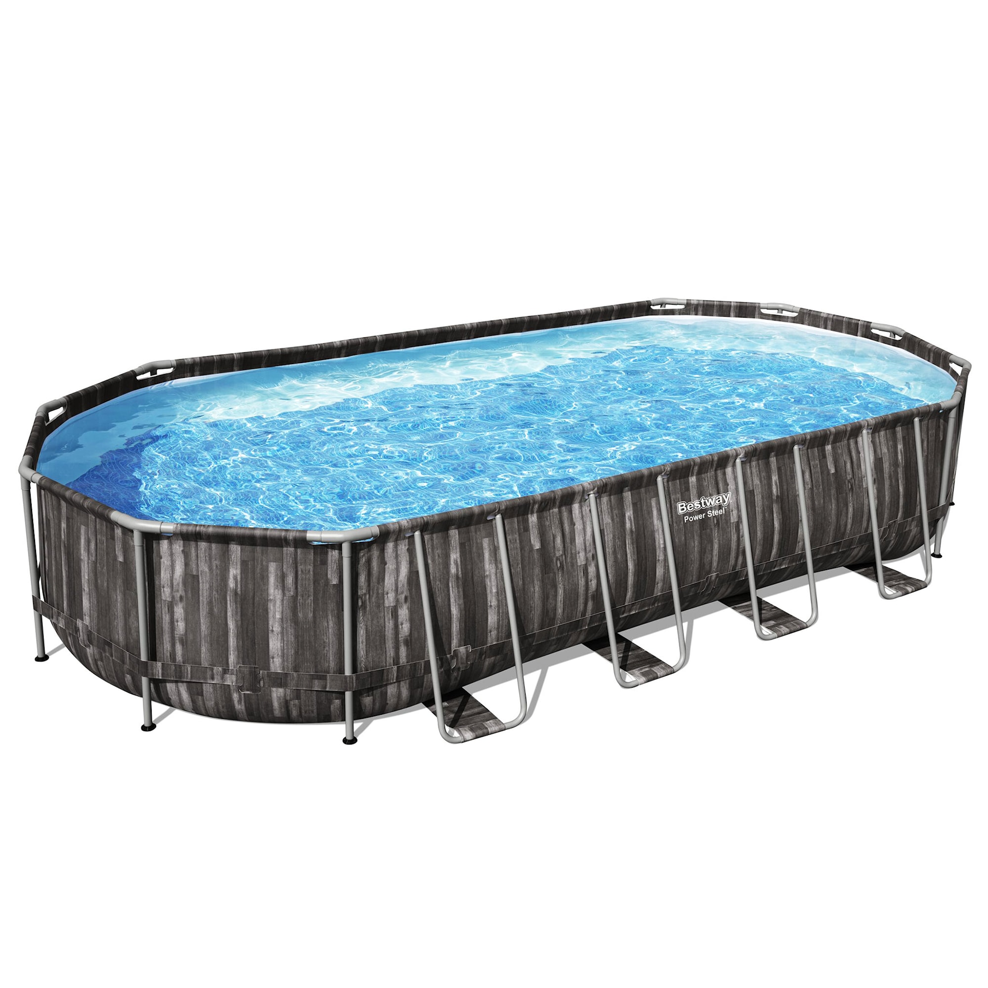 Bestway Power Steel Pool Set 7.32m x 3.66m x 1.22m Oval