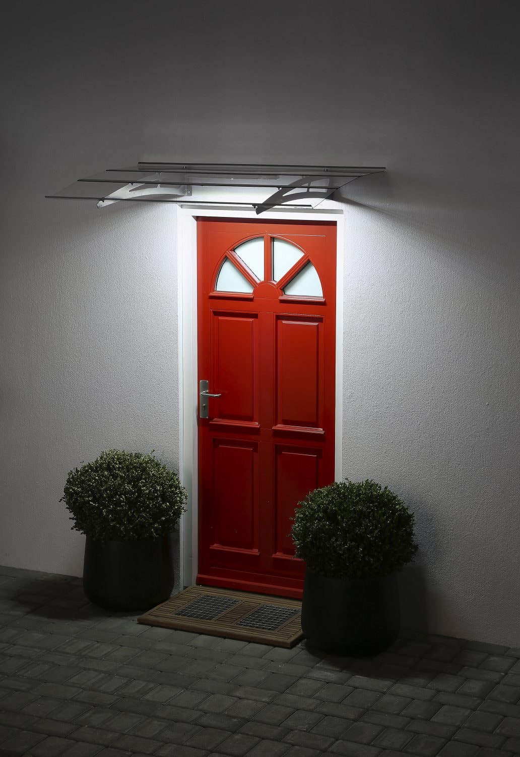 Superroof Madrid 1400 udhæng grå med LED500 lys