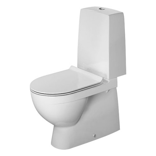 Duravit DuraStyle toilet med skjult S-lås wondergliss - Gulvstående toilet, Toiletter