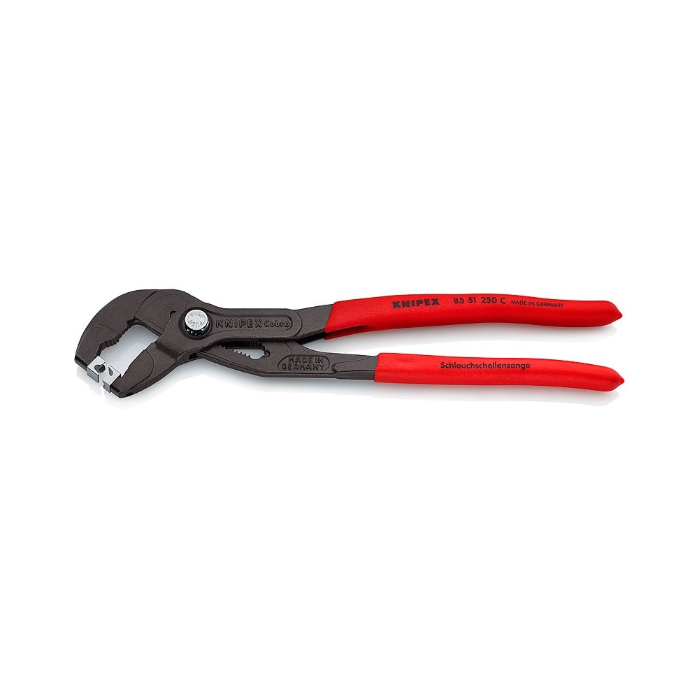 Knipex slangespændebåndstang til click-spændebånd, grå atramenteret 250 mm