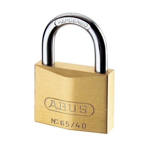 Abus hængelås messing 40 mm.