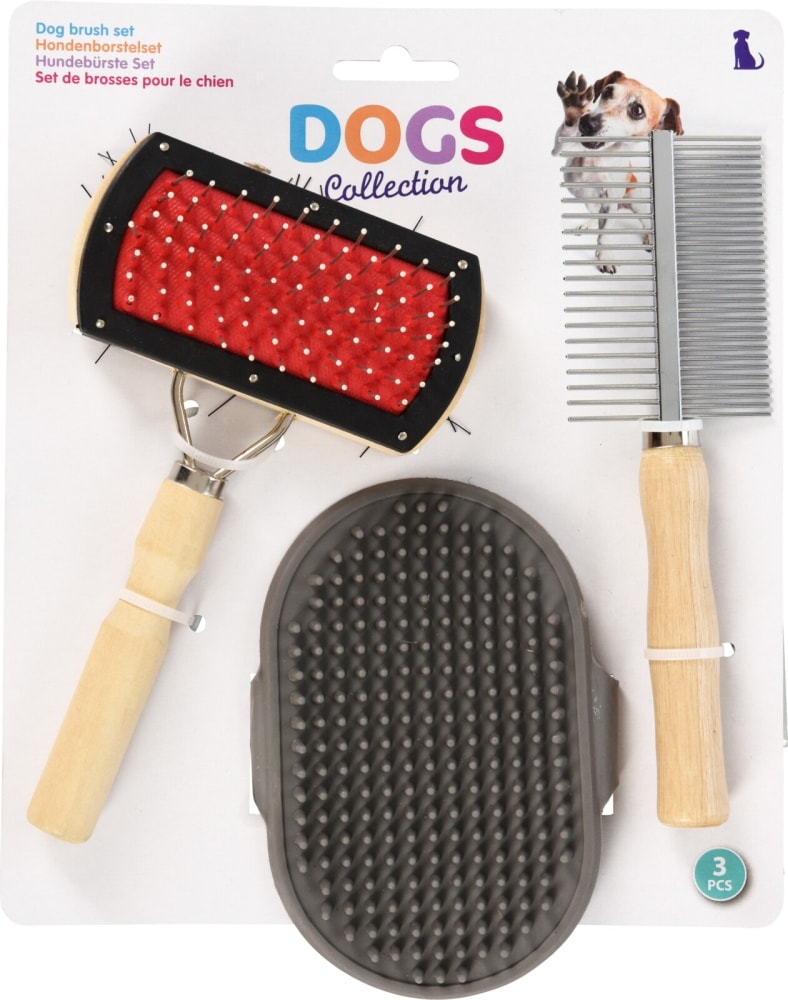 Børstesæt til hund 3 dele