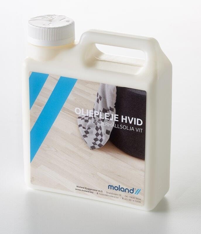 Moland oliepleje hvid 1 liter