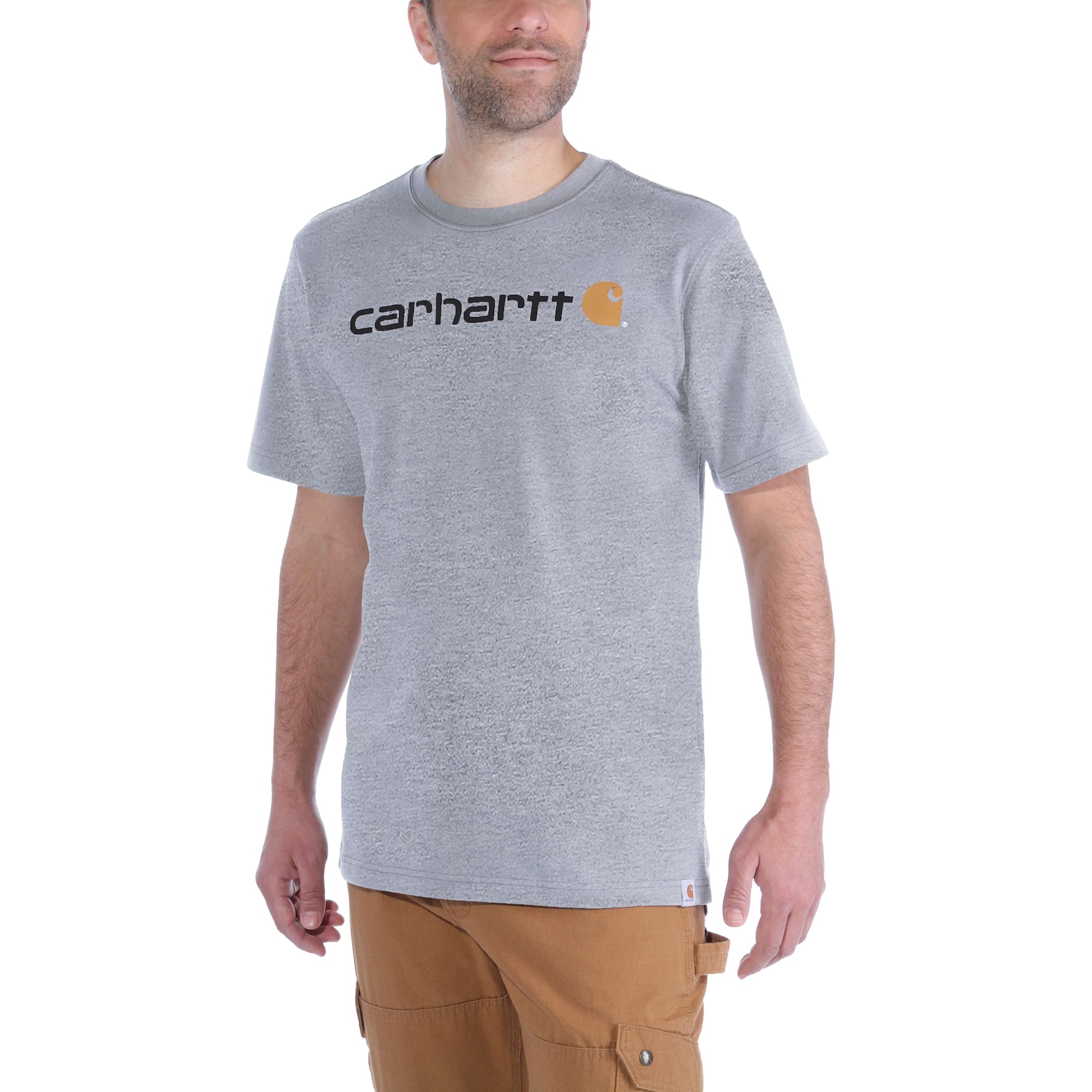 Carhartt Core Logo t-shirt grå str. XXL