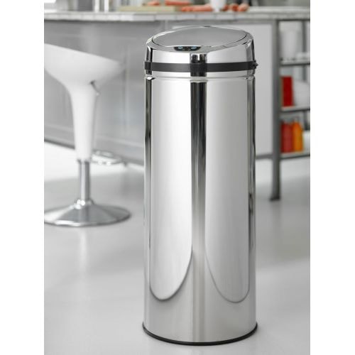 Steel-Function Rimini affaldsspand i stål med autolåg 50 liter