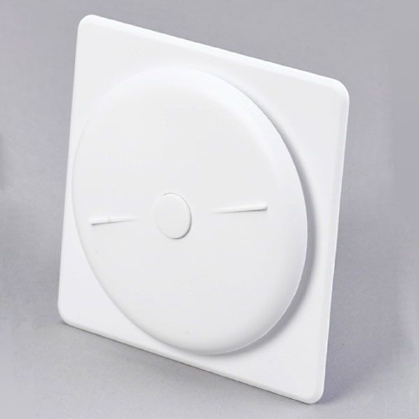 DUKA Tallerkenventil type 68 .4 spiro, med rund studs 97 mm