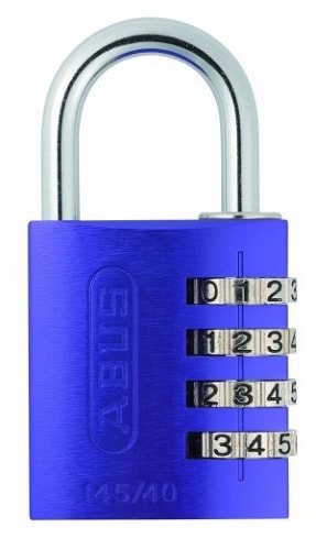 Abus hængelås lilla med kodelås 40 mm. med 4 cifre