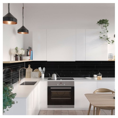 Fibo kitchenboard 2124-KM99 HG New York Black 11x620x580 mm 2 stk.