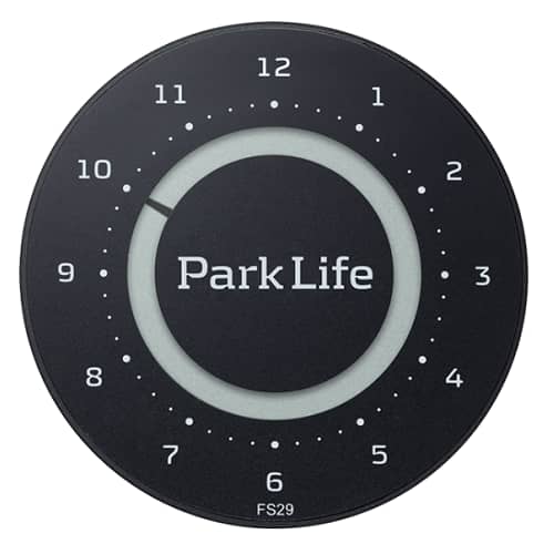 Park Life elektronisk p-skive carbon black
