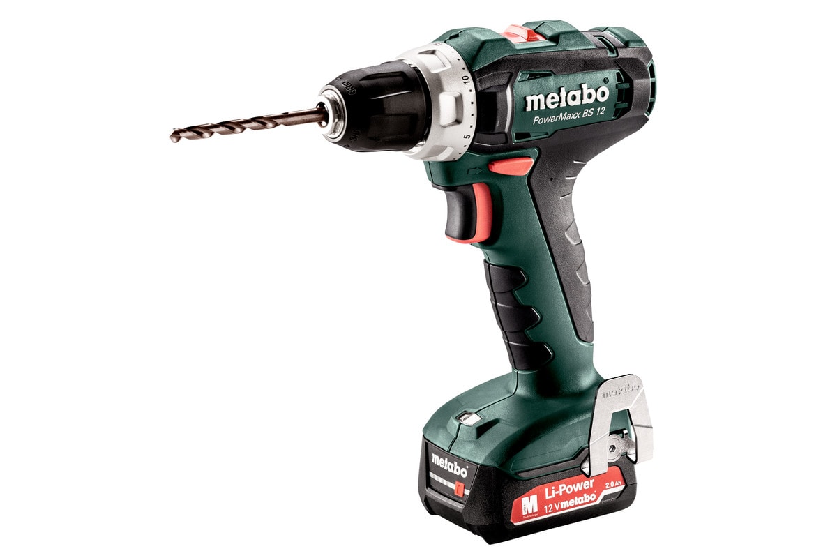 Metabo skruetrækker PowerMaxx BS 12 med 1x2Ah batteri og lader