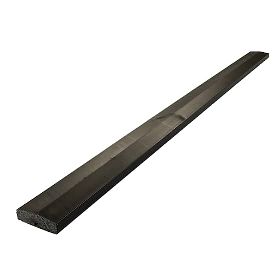 Plus Plank topafslutningsbræt 34 x 114 mm 200 cm grundmalet sort 17743-15