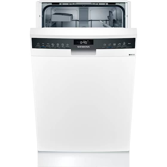 Siemens iQ300 opvaskemaskine til underbygning hvid 45 cm 9 kuverter SR43IW10KS