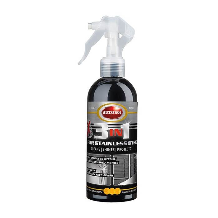 Autosol 3-i-1 Stainless Steel Cleaner rengøringsmiddel til rustfri stål 250 ml