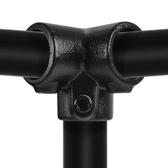 Clarrods Clamps CL128 3-vejs hjørne-top sort Ø26,9 mm - Stilladser, Stiger & Stilladser