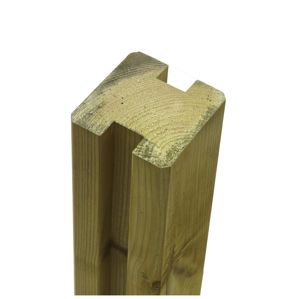 Plus profilstolpe med 2 spor trykimprægneret 9 x 9 x 188 cm 17718-1