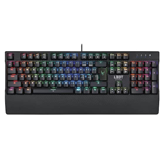L33T-Gaming Megingjörd mekanisk gaming tastatur med RGB