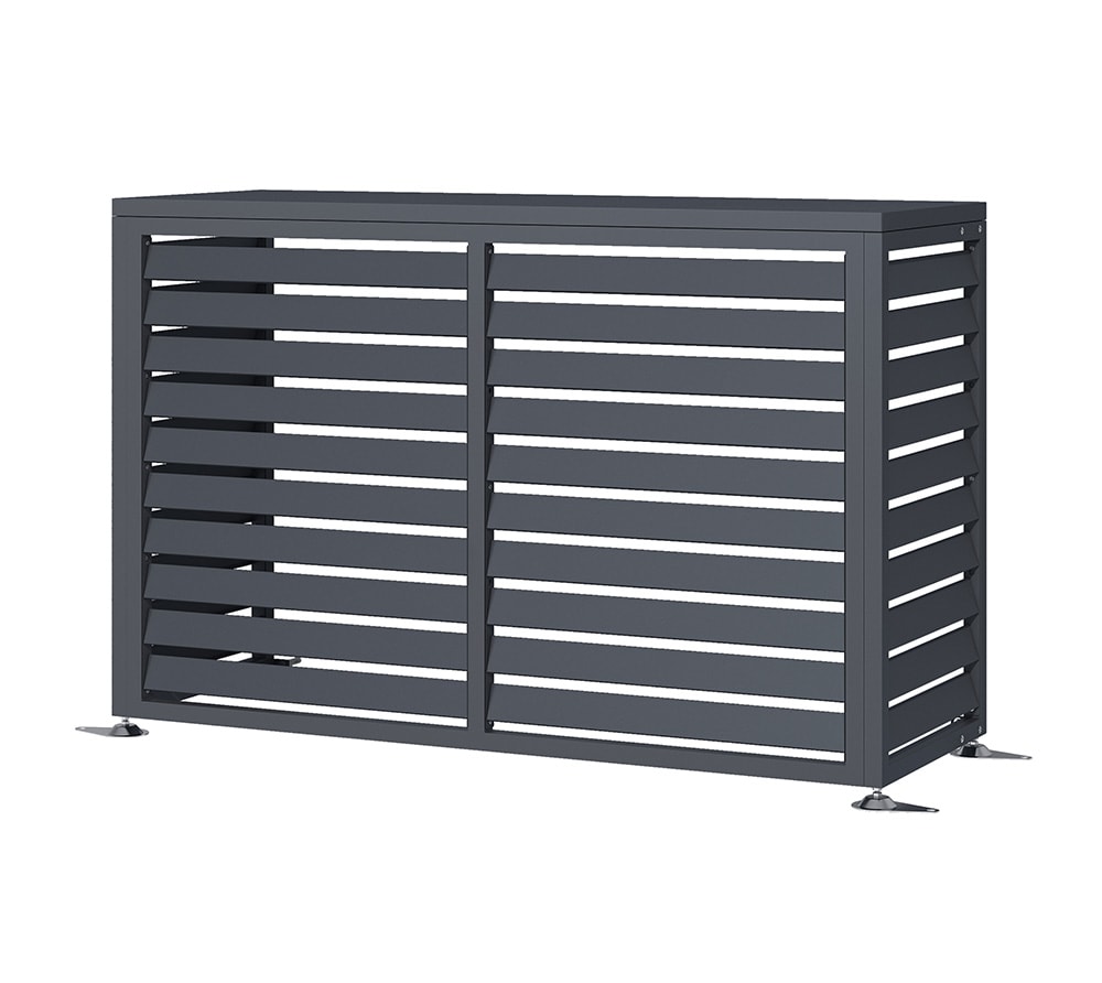 Westmann Large varmepumpeskjul i antracit | Brændeovne - varmepumper og biopejse | Opvarmning