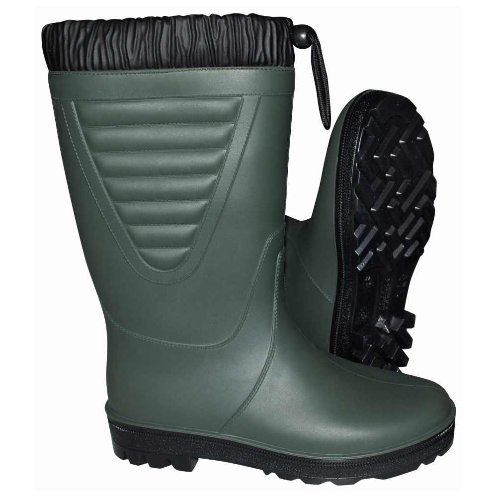 Ryom Polar gummistøvle i grøn med pelsfoer str. 45