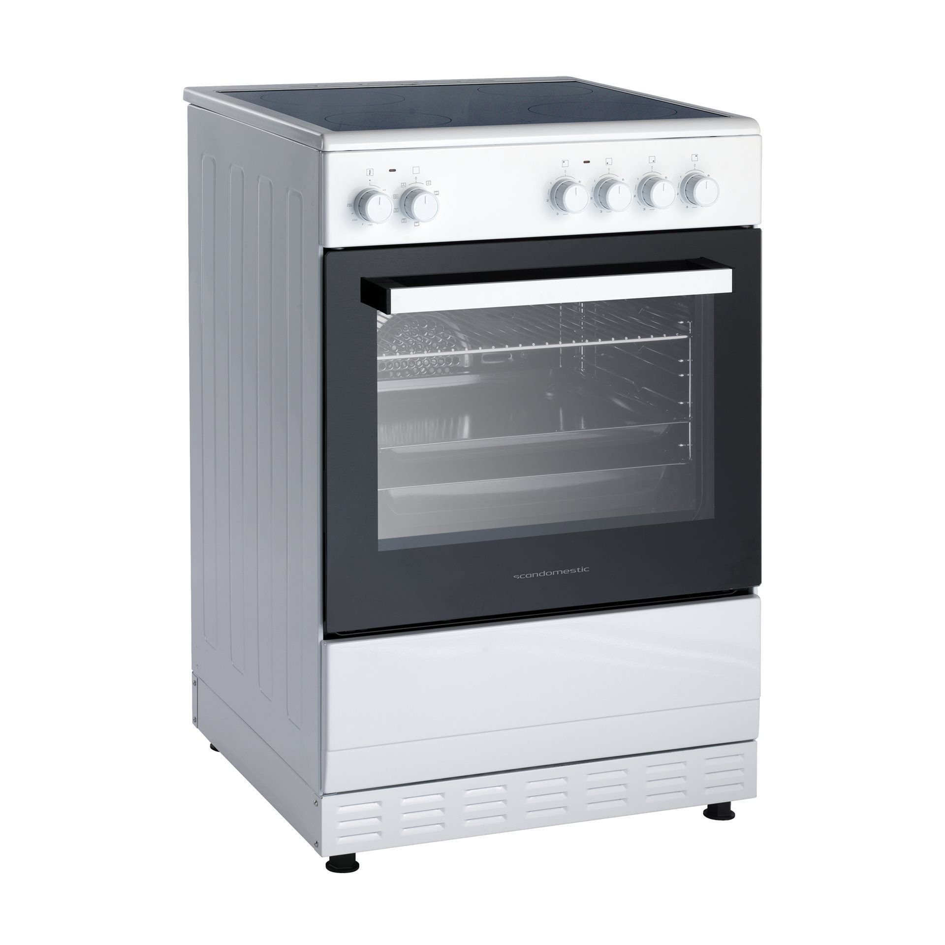 Scandomestic FCC800W glaskeramisk komfur 90 cm