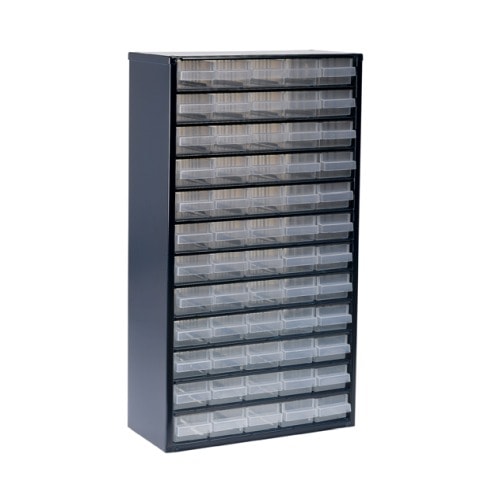 Raaco skuffereol med 60 skuffer 1260-00