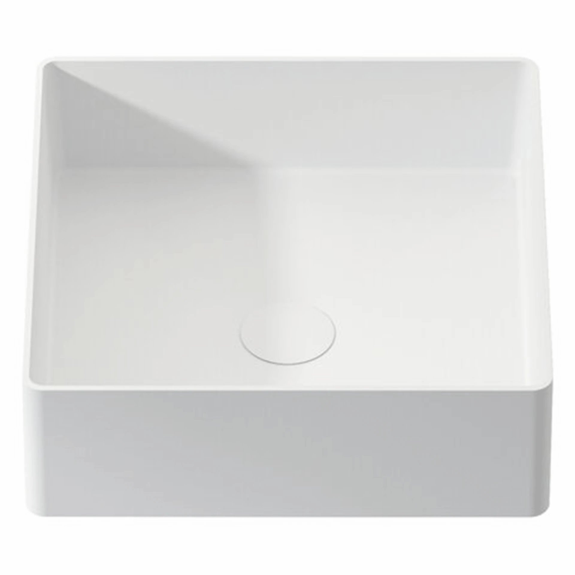 Lavabo Pisa Solid Surface 36x36 håndvask i hvid