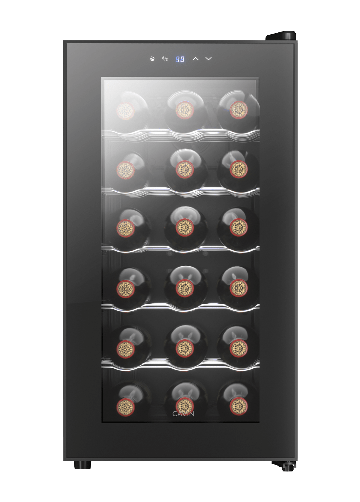 Cavin Tundra Collection 18 Black fritstående vinkøleskab