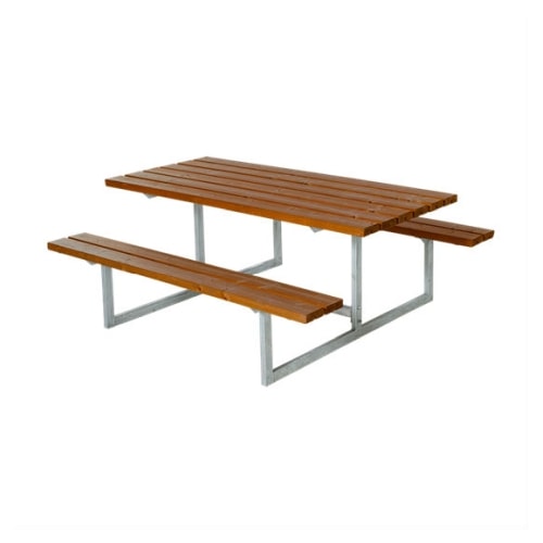 Plus Basic bord/bænkesæt i grundmalet fyr