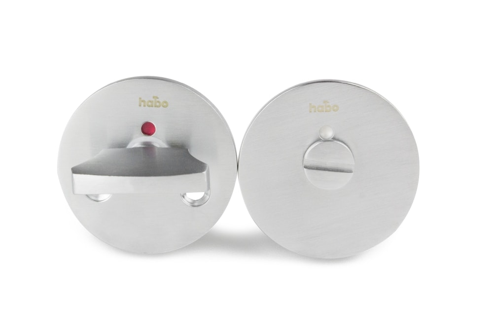 Habo F262 toiletbesætning sort alu