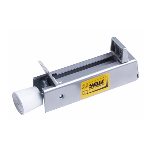 Svalk dørholder grå dobbelt med fjeder