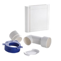 Nilfisk sugekontakt hvid med fittings42000221