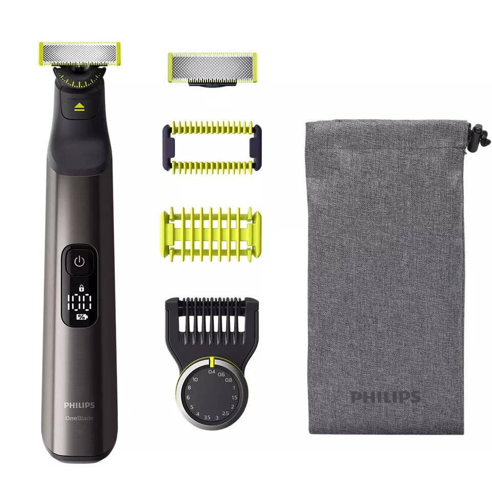 Philips OneBLade Pro trimmer sort/lime QP6551/15 - Barbermaskiner, Personlig pleje, Sundhed & Skønhed