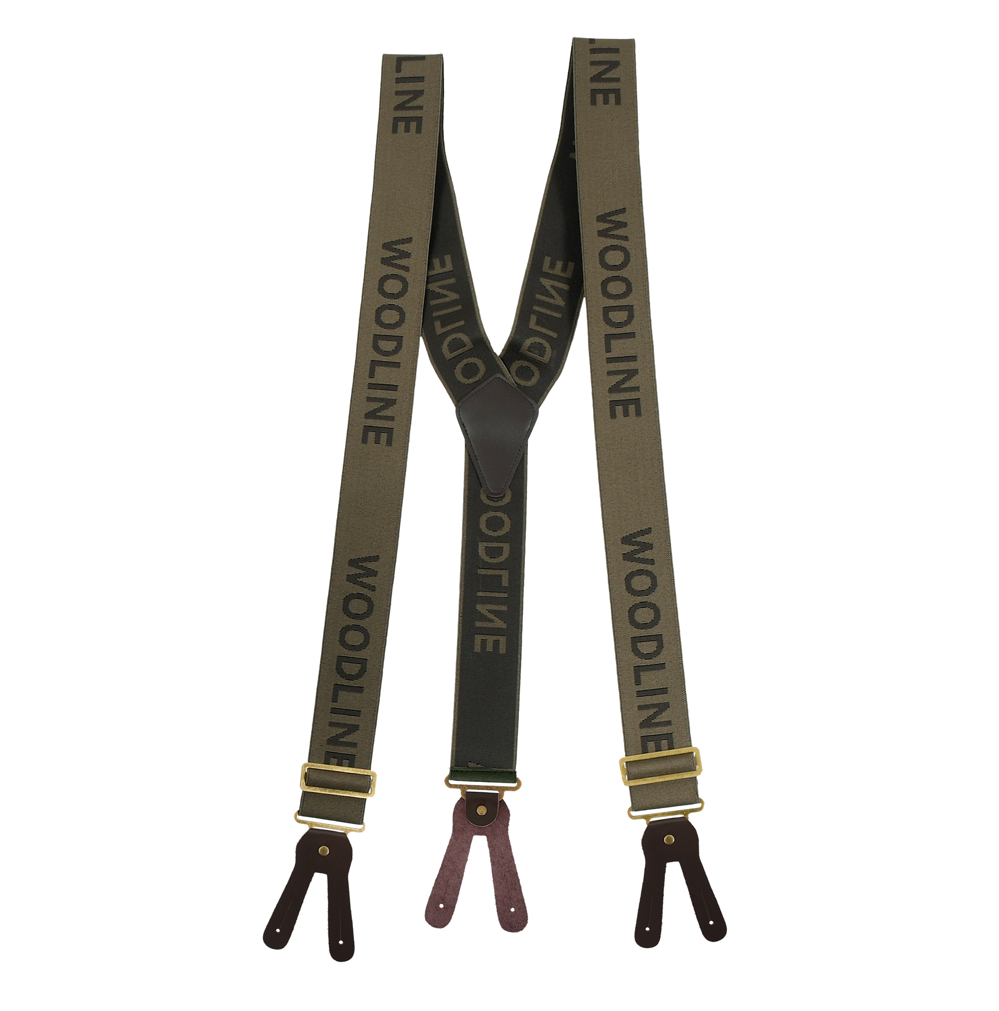 Woodline Seler Strop Brun/Grøn 50 mm