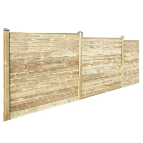 Hortus profilhegn tillægsfag med flad topprofil og 1 stolpe 170 x 209 cm