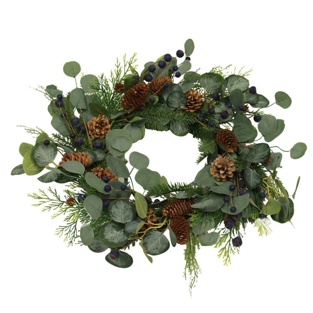 Nordic Winter grankrans med blåbær Ø50 cm