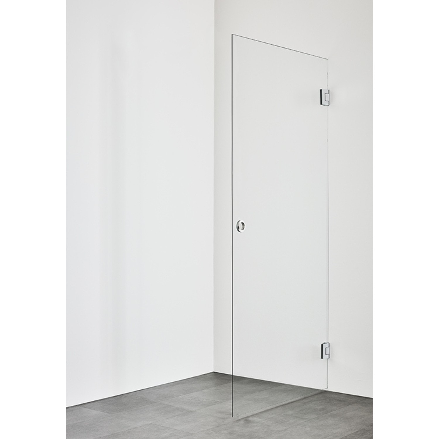 Hafa Infinity 90 brusedør i klart glas/messing 90 x 200 cm