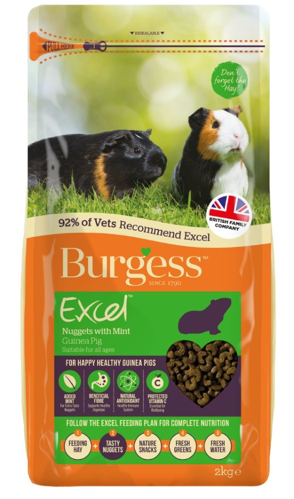Burgess Excel Guinea Pig tilskudsfoder til marsvin 10 kg