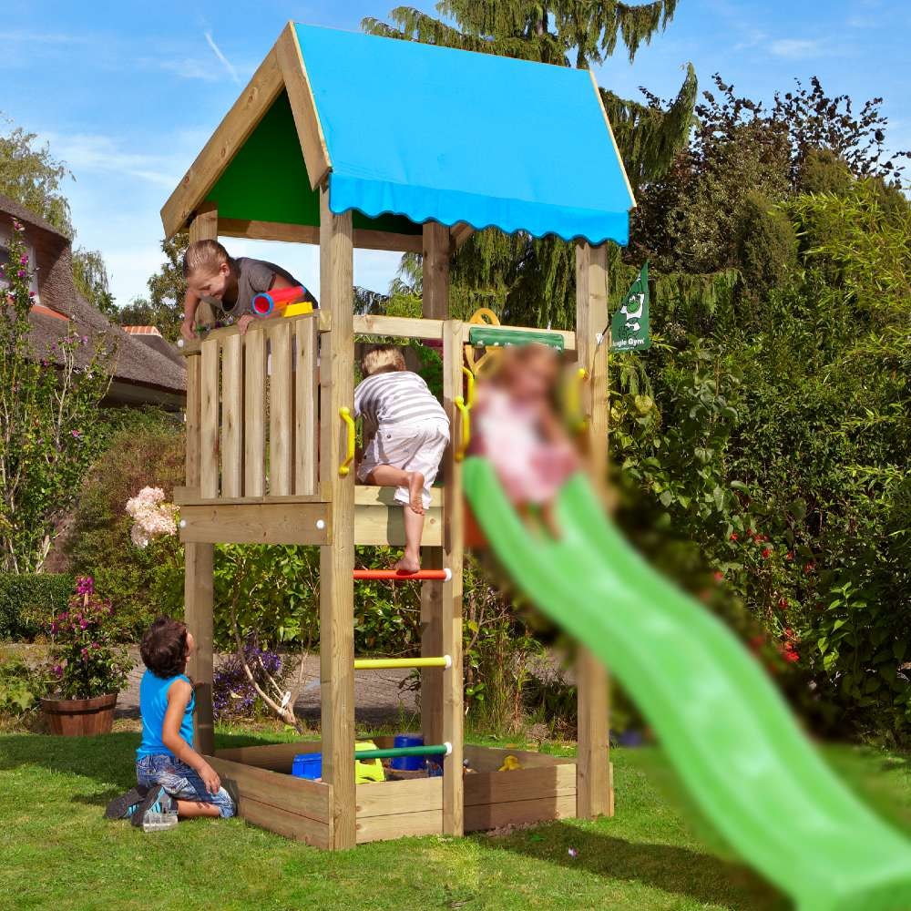 Jungle Gym Home legetårn komplet uden rutsjebane